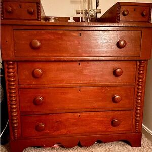 1 hour sale Vintage Wooden Dresser with Drawers
